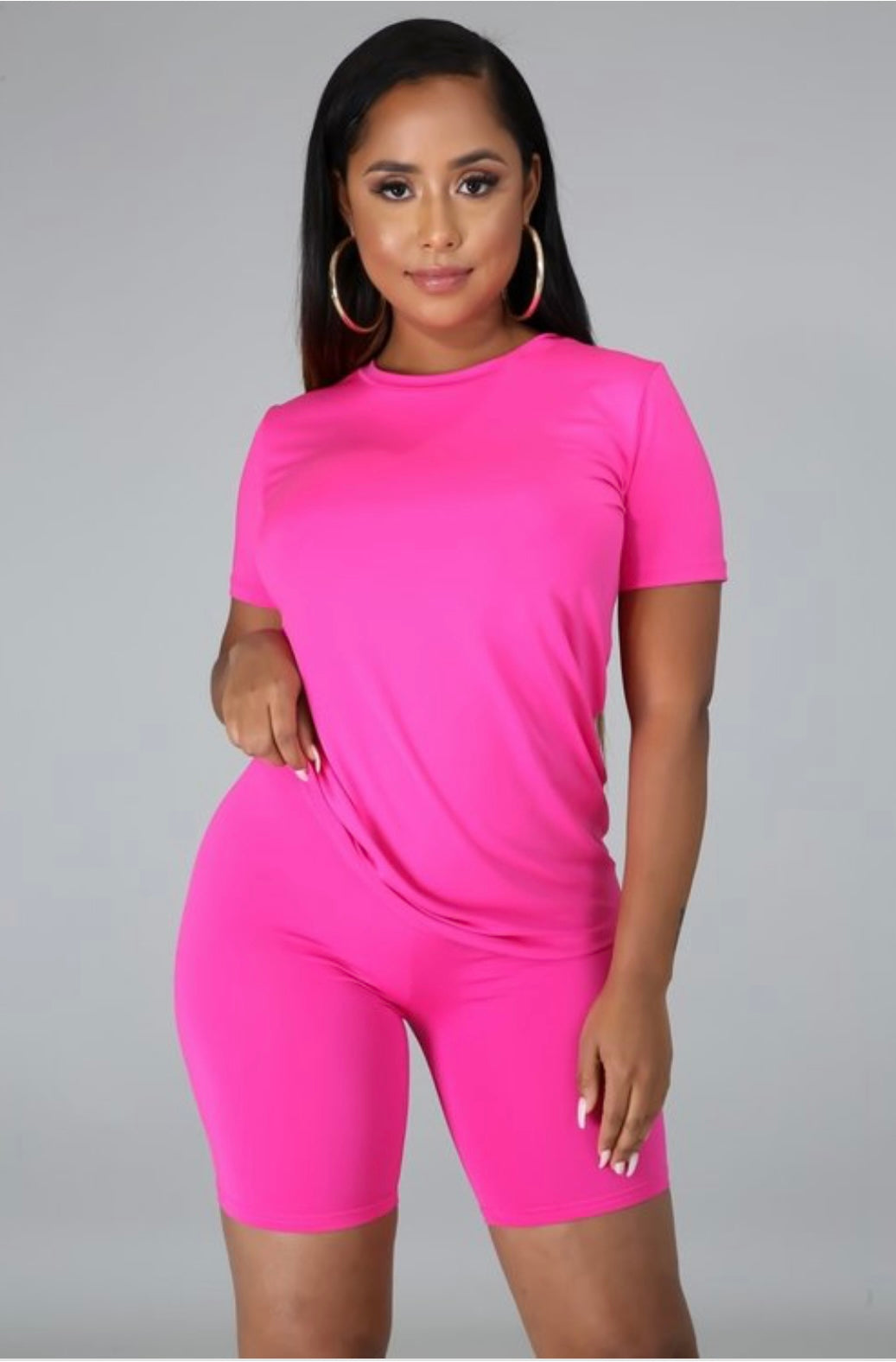 Simple Me High Waist Lounge Shorts Set