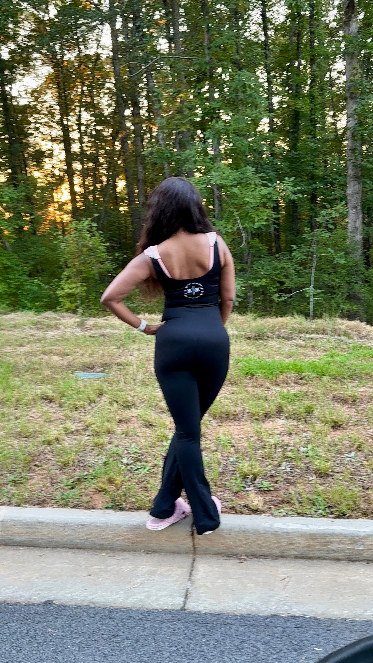 Effortless Soft Lifestyle Seamless Flared Legging Jumpsuit