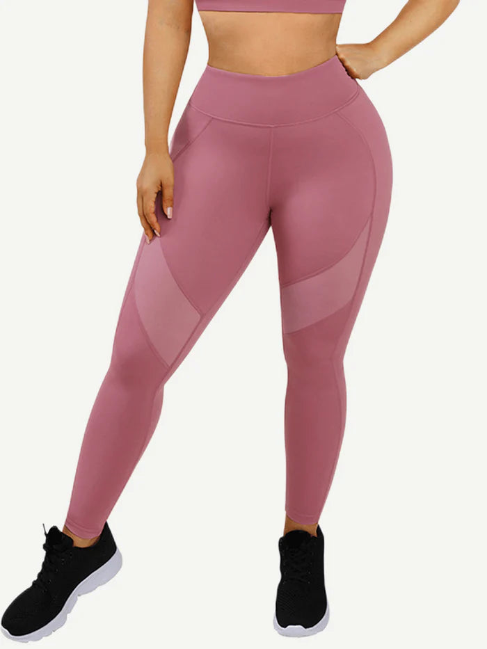 Pilates & Poses Active High Waist Legging- Blush Pink