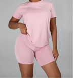 Simple Me High Waist Lounge Shorts Set