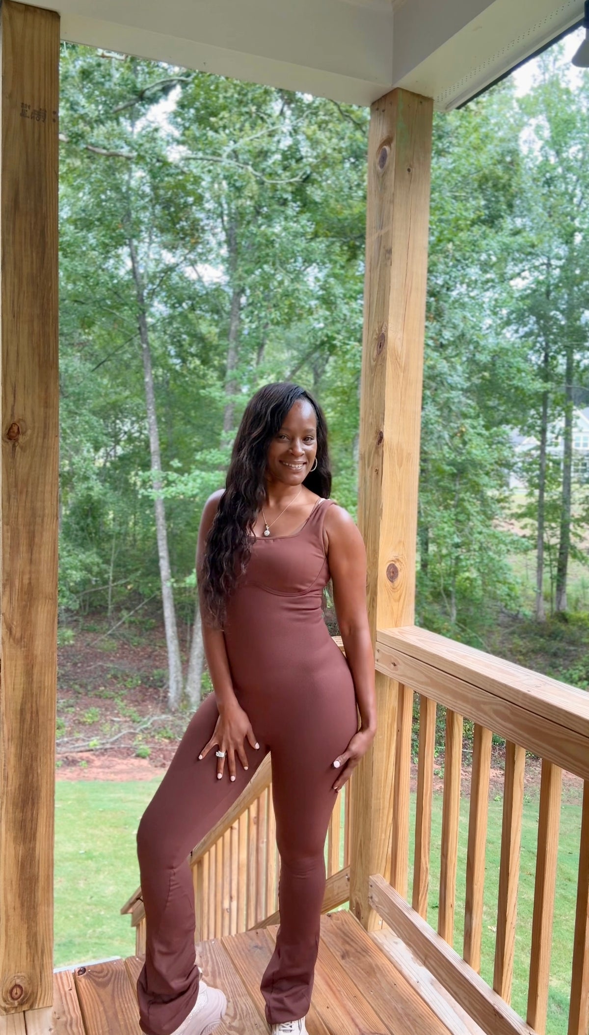 Effortless Soft Lifestyle Seamless Flared Legging Jumpsuit