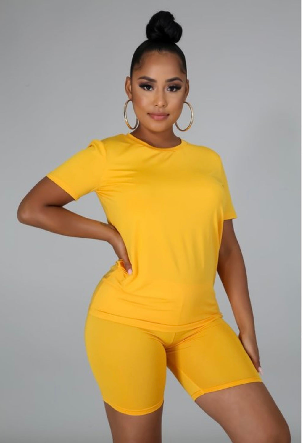 Simple Me High Waist Lounge Shorts Set