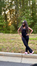 Effortless Soft Lifestyle Seamless Flared Legging Jumpsuit
