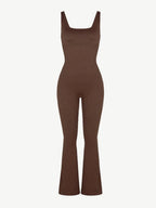 Effortless Soft Lifestyle Seamless Flared Legging Jumpsuit