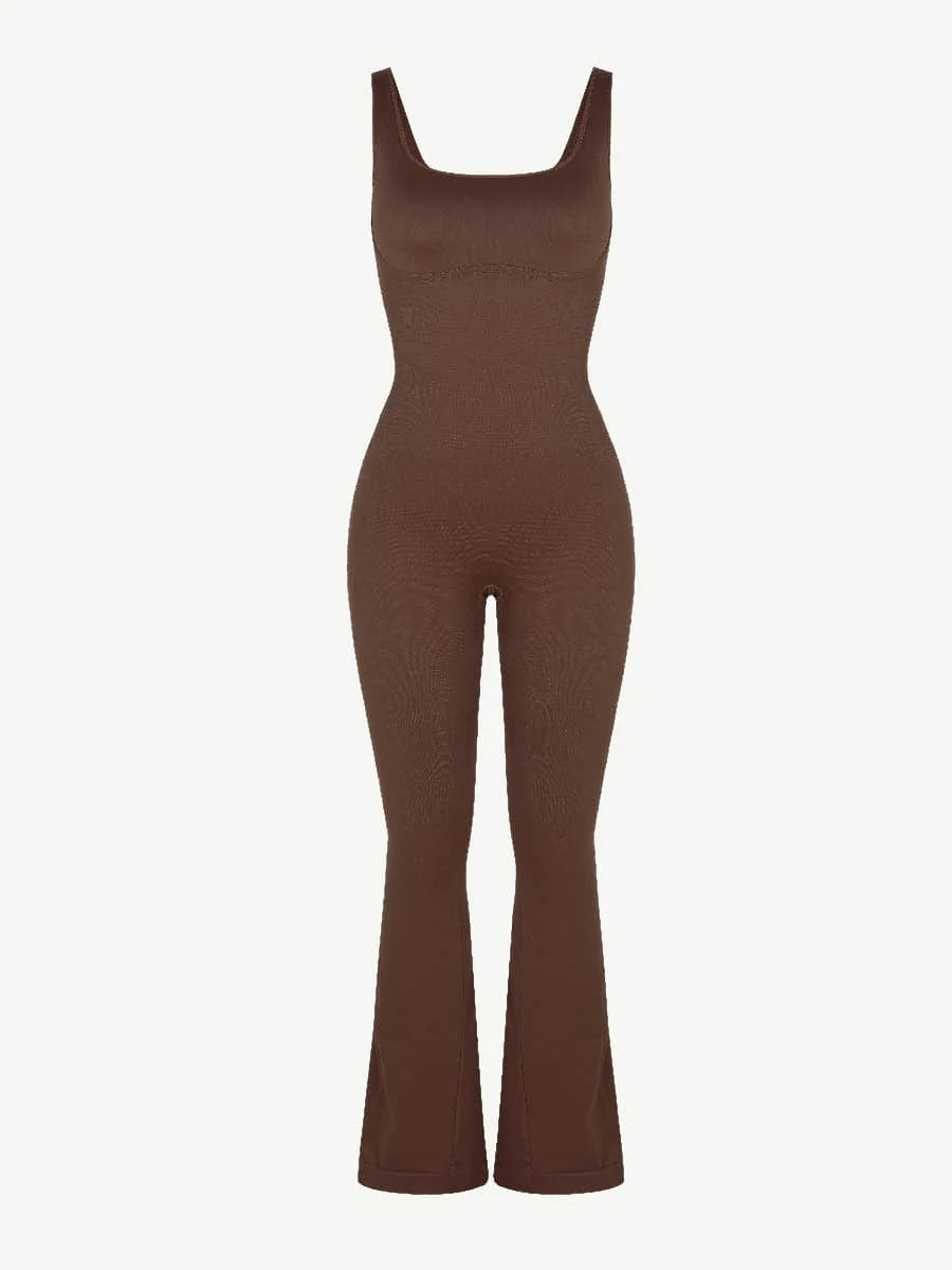 Effortless Soft Lifestyle Seamless Flared Legging Jumpsuit