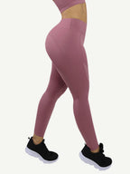 Pilates & Poses Active High Waist Legging- Blush Pink