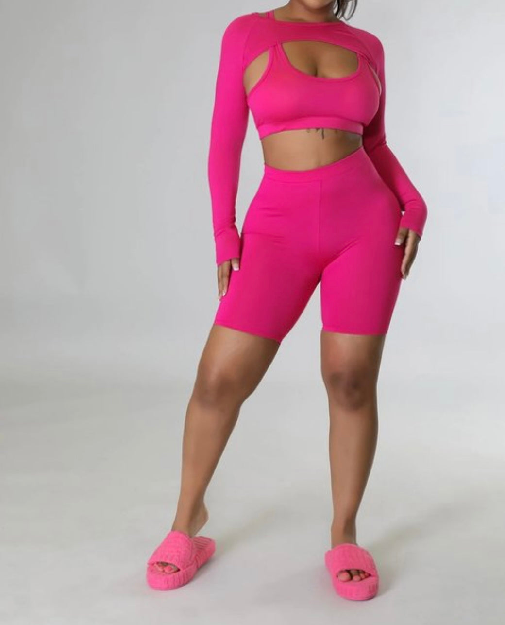 Go For It High Waist 3pc Athleisure Set